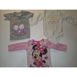 12 Months Girls Clothing Lot Of 3 Carter’s And Disney